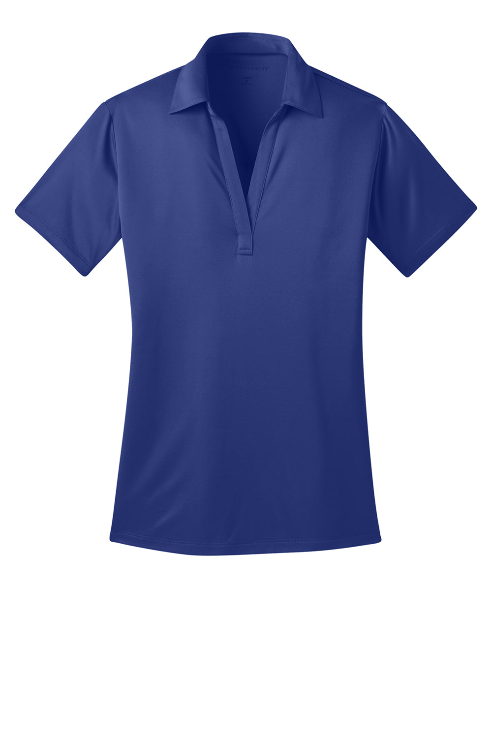 Port Authority L540 Womens Silk Touch Performance Moisture Wicking Short Sleeve Polo Shirt Royal Blue Flat Front