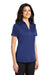 Port Authority L540 Womens Silk Touch Performance Moisture Wicking Short Sleeve Polo Shirt Royal Blue Model 3q