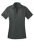 Port Authority L540 Womens Silk Touch Performance Moisture Wicking Short Sleeve Polo Shirt Steel Grey Flat Front