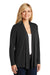 Port Authority L5430 Womens Concept Long Sleeve Cardigan Sweater Black Model 3q