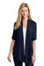 Port Authority L543 Womens Concept Shrug Dress Navy Blue Model Front