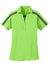 Port Authority L547 Womens Silk Touch Performance Moisture Wicking Short Sleeve Polo Shirt Lime Green/Steel Grey Flat Front