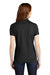 Port Authority L555 Womens Moisture Wicking Short Sleeve Polo Shirt Black Model Back