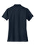 Port Authority L555 Womens Moisture Wicking Short Sleeve Polo Shirt Dress Navy Blue Flat Back