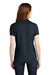 Port Authority L555 Womens Moisture Wicking Short Sleeve Polo Shirt Dress Navy Blue Model Back