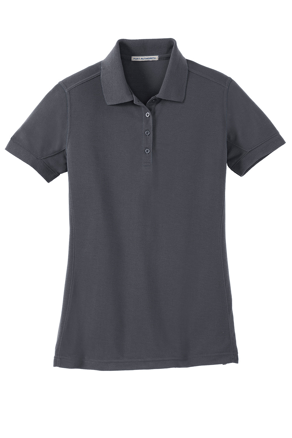 Port Authority L567 Womens 5-in-1 Performance Moisture Wicking Short Sleeve Polo Shirt Slate Grey Flat Front