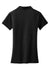 Port Authority L568 Womens Cotton Touch Performance Moisture Wicking Short Sleeve Polo Shirt Black Flat Back