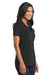 Port Authority L568 Womens Cotton Touch Performance Moisture Wicking Short Sleeve Polo Shirt Black Model 3q