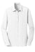 Port Authority L570 Womens Dimension Moisture Wicking Long Sleeve Button Down Shirt White Flat Front