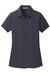 Port Authority L571 Womens Dimension Moisture Wicking Short Sleeve Polo Shirt Battleship Grey Flat Front