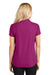 Port Authority L572 Womens Dry Zone Moisture Wicking Short Sleeve Polo Shirt Magenta Purple Model Back