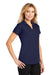 Port Authority L572 Womens Dry Zone Moisture Wicking Short Sleeve Polo Shirt True Navy Blue Model 3q