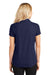 Port Authority L572 Womens Dry Zone Moisture Wicking Short Sleeve Polo Shirt True Navy Blue Model Back