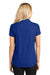 Port Authority L572 Womens Dry Zone Moisture Wicking Short Sleeve Polo Shirt True Royal Blue Model Back