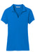 Port Authority L573 Womens Rapid Dry Moisture Wicking Short Sleeve Polo Shirt Skydiver Blue Flat Front