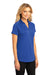 Port Authority L574 Womens Digi Heather Performance Moisture Wicking Short Sleeve Polo Shirt True Royal Blue Model 3q