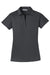 Port Authority L575 Womens Crossover Moisture Wicking Short Sleeve Polo Shirt Battleship Grey Flat Front