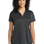 Port Authority Womens Crossover Moisture Wicking Short Sleeve Polo Shirt - Battleship Grey