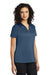 Port Authority L575 Womens Crossover Moisture Wicking Short Sleeve Polo Shirt Regatta Blue Model 3q