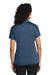 Port Authority L575 Womens Crossover Moisture Wicking Short Sleeve Polo Shirt Regatta Blue Model Back