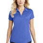 Port Authority Womens Trace Moisture Wicking Short Sleeve Polo Shirt - Heather True Royal Blue