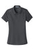 Port Authority L580 Womens Moisture Wicking Short Sleeve Polo Shirt Battleship Grey Flat Front