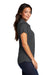 Port Authority L580 Womens Moisture Wicking Short Sleeve Polo Shirt Battleship Grey Model Side