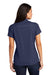 Port Authority L580 Womens Moisture Wicking Short Sleeve Polo Shirt True Navy Blue Model Back