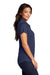 Port Authority L580 Womens Moisture Wicking Short Sleeve Polo Shirt True Navy Blue Model Side