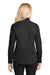 Port Authority L608 Womens Easy Care Wrinkle Resistant Long Sleeve Button Down Shirt Black Model Back