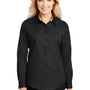 Port Authority Womens Easy Care Wrinkle Resistant Long Sleeve Button Down Shirt - Black