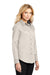 Port Authority L608 Womens Easy Care Wrinkle Resistant Long Sleeve Button Down Shirt Light Stone Model 3q