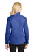 Port Authority L608 Womens Easy Care Wrinkle Resistant Long Sleeve Button Down Shirt Royal Blue Model Back