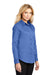 Port Authority L608 Womens Easy Care Wrinkle Resistant Long Sleeve Button Down Shirt Ultramarine Blue Model 3q