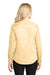 Port Authority L608 Womens Easy Care Wrinkle Resistant Long Sleeve Button Down Shirt Yellow Model Back