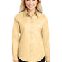 Port Authority Womens Easy Care Wrinkle Resistant Long Sleeve Button Down Shirt - Yellow - Closeout