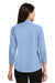 Port Authority L612 Womens Easy Care Wrinkle Resistant 3/4 Sleeve Button Down Shirt Light Blue Model Back