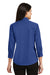 Port Authority L612 Womens Easy Care Wrinkle Resistant 3/4 Sleeve Button Down Shirt Royal Blue Model Back