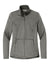 Port Authority L617 Womens Flexshell Full Zip Jacket Smoke Grey Flat Front