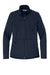 Port Authority L617 Womens Flexshell Full Zip Jacket True Navy Blue Flat Front