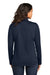 Port Authority L617 Womens Flexshell Full Zip Jacket True Navy Blue Model Back