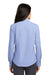 Port Authority L658 Womens SuperPro Oxford Wrinkle Resistant Long Sleeve Button Down Shirt Oxford Blue Model Back