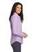 Port Authority L658 Womens SuperPro Oxford Wrinkle Resistant Long Sleeve Button Down Shirt Soft Purple Model Side