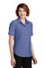 Port Authority L659 Womens SuperPro Oxford Wrinkle Resistant Short Sleeve Button Down Shirt w/ Pocket Navy Blue Model 3q