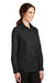 Port Authority L663 Womens SuperPro Wrinkle Resistant Long Sleeve Button Down Shirt Black Model 3q