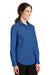 Port Authority L663 Womens SuperPro Wrinkle Resistant Long Sleeve Button Down Shirt True Blue Model 3q