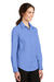 Port Authority L663 Womens SuperPro Wrinkle Resistant Long Sleeve Button Down Shirt Ultramarine Blue Model 3q