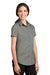 Port Authority L664 Womens SuperPro Wrinkle Resistant Short Sleeve Button Down Shirt Monument Grey Model 3q