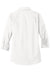 Port Authority L665 Womens SuperPro Wrinkle Resistant 3/4 Sleeve Button Down Shirt White Flat Back