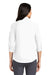 Port Authority L665 Womens SuperPro Wrinkle Resistant 3/4 Sleeve Button Down Shirt White Model Back